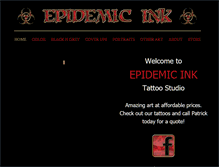 Tablet Screenshot of epidemic-ink.com